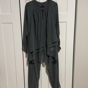 JJ's House Steel Grey Special Occasion PantSuit